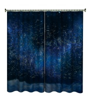 Занавеска в ванную комнату с картой звездного неба