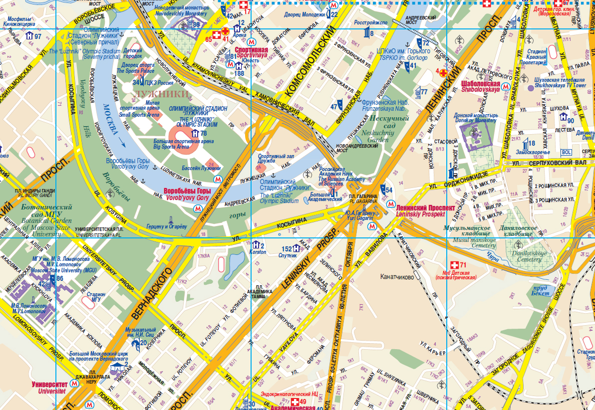 Карта москвы с улицами и домами и метро подробно смотреть на весь экран