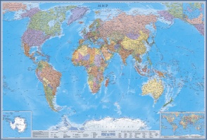 Поступила новая карта мира (Россия с Крымом)
