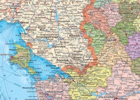 Настенная карта России с Крымом от 200 рублей! 