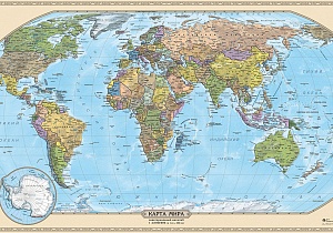 Большой картографический пазл Мира