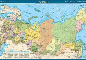Картографический пазл России (фрагменты по субъектам РФ)